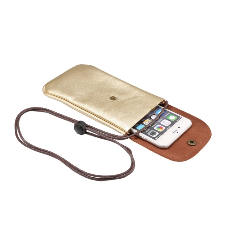 Universal Vertical PU Leather Case / Phone Leather Bag with String