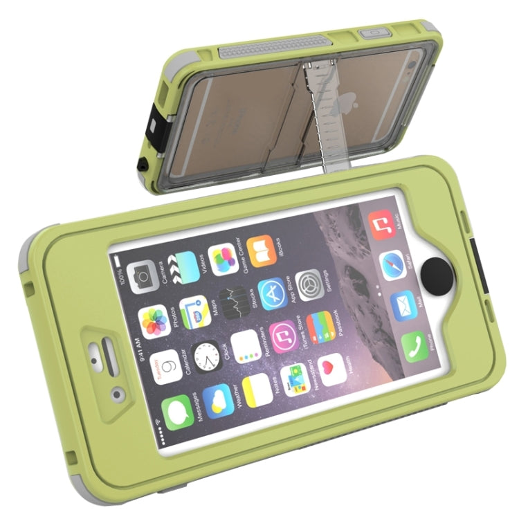 Waterproof Dustproof Shockproof Crushproof Noctilucent Protective Case with Holder for iPhone 6 & 6S