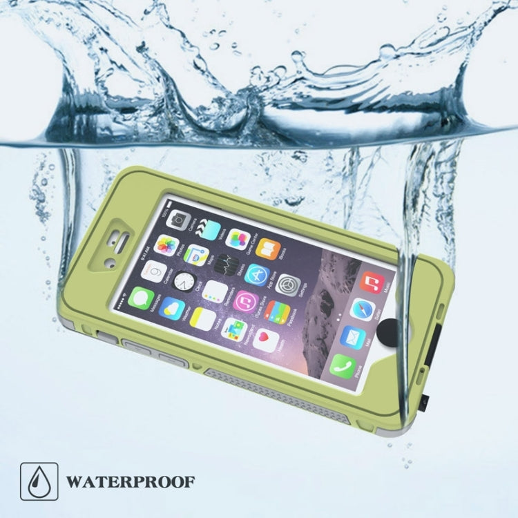 Waterproof Dustproof Shockproof Crushproof Noctilucent Protective Case with Holder for iPhone 6 & 6S