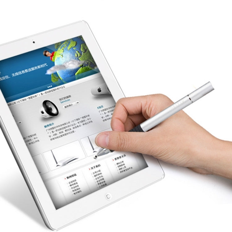 Stylet tactile 2 en 1 + stylo à bille pour iPhone 6 et 6 Plus / 5 et 5S et 5C, iPad Air 2 / iPad mini 1 / 2 / 3 / Nouvel iPad (iPad 3) / iPad et tous les écrans tactiles capacitifs