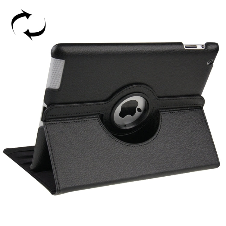 Étui en cuir rotatif à 360 degrés avec fonction veille/réveil et support pour nouvel iPad (iPad 3), bleu saphir, pour nouvel iPad (iPad 3)