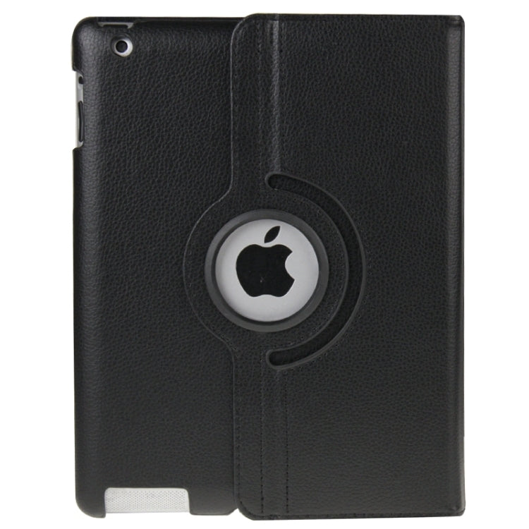 Étui en cuir rotatif à 360 degrés avec fonction veille/réveil et support pour nouvel iPad (iPad 3), bleu saphir, pour nouvel iPad (iPad 3)