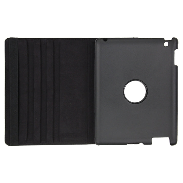 Étui en cuir rotatif à 360 degrés avec fonction veille/réveil et support pour nouvel iPad (iPad 3), bleu saphir, pour nouvel iPad (iPad 3)