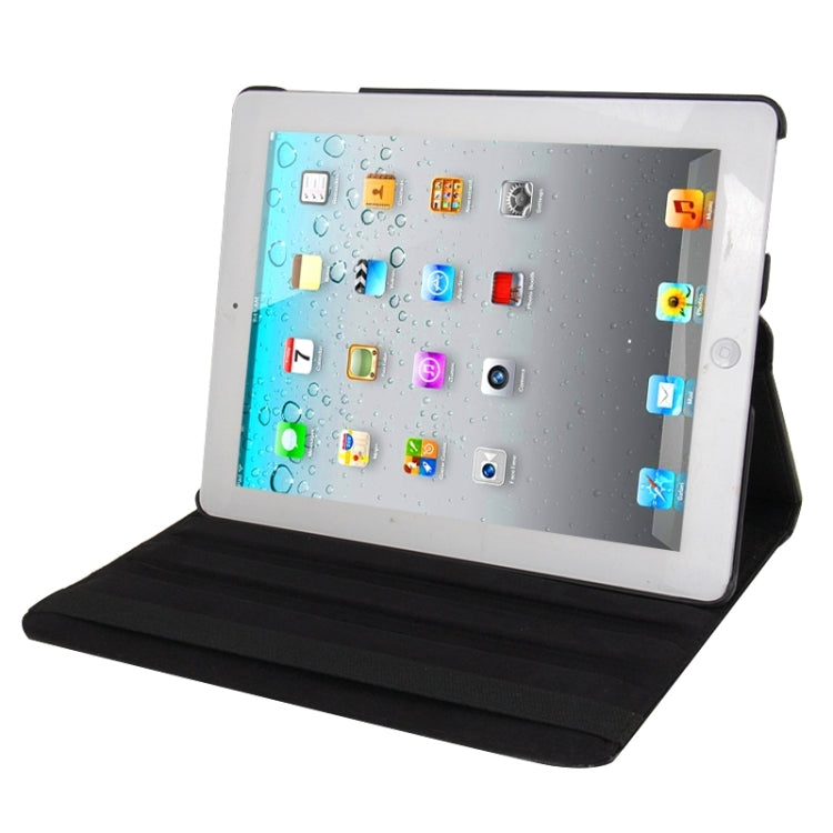 Étui en cuir rotatif à 360 degrés avec fonction veille/réveil et support pour nouvel iPad (iPad 3), bleu saphir, pour nouvel iPad (iPad 3)