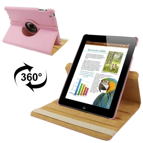 Étui en cuir rotatif à 360 degrés avec fonction veille/réveil et support pour nouvel iPad (iPad 3), bleu saphir, pour nouvel iPad (iPad 3)