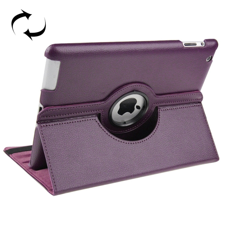 Étui en cuir rotatif à 360 degrés avec fonction veille/réveil et support pour nouvel iPad (iPad 3), bleu saphir, pour nouvel iPad (iPad 3)