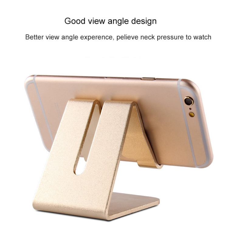 Support de bureau en aluminium pour iPad, iPhone, Galaxy, Huawei, Xiaomi, HTC, Sony et autres téléphones portables ou tablettes