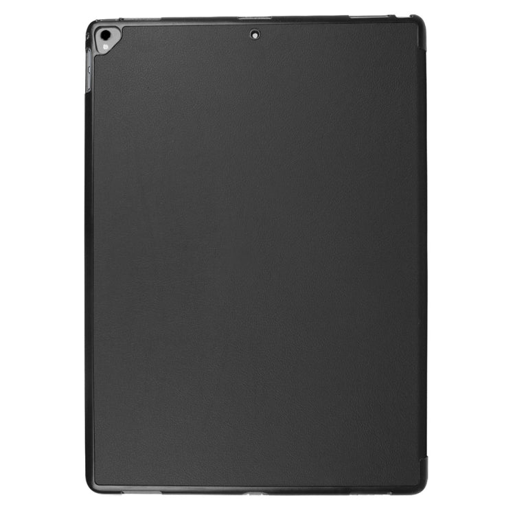 Étui en cuir intelligent à rabat horizontal texturé Custer avec support pliable en 3 parties et fonction veille/réveil pour iPad ro 12,9 pouces 2017/2015, pour iPad Pro 12,9 pouces, iPad Pro 12,9 pouces