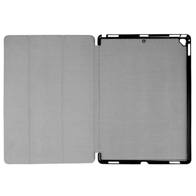 Étui en cuir intelligent à rabat horizontal texturé Custer avec support pliable en 3 parties et fonction veille/réveil pour iPad ro 12,9 pouces 2017/2015, pour iPad Pro 12,9 pouces, iPad Pro 12,9 pouces