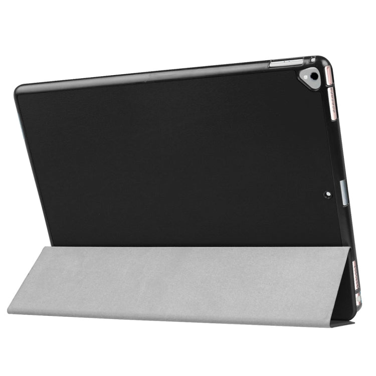 Étui en cuir intelligent à rabat horizontal texturé Custer avec support pliable en 3 parties et fonction veille/réveil pour iPad ro 12,9 pouces 2017/2015, pour iPad Pro 12,9 pouces, iPad Pro 12,9 pouces