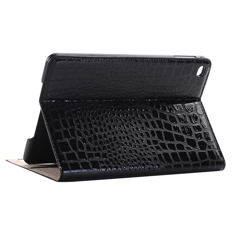 Étui à rabat horizontal en cuir à texture crocodile avec support, emplacements pour cartes et portefeuille pour iPad Pro 12,9 pouces