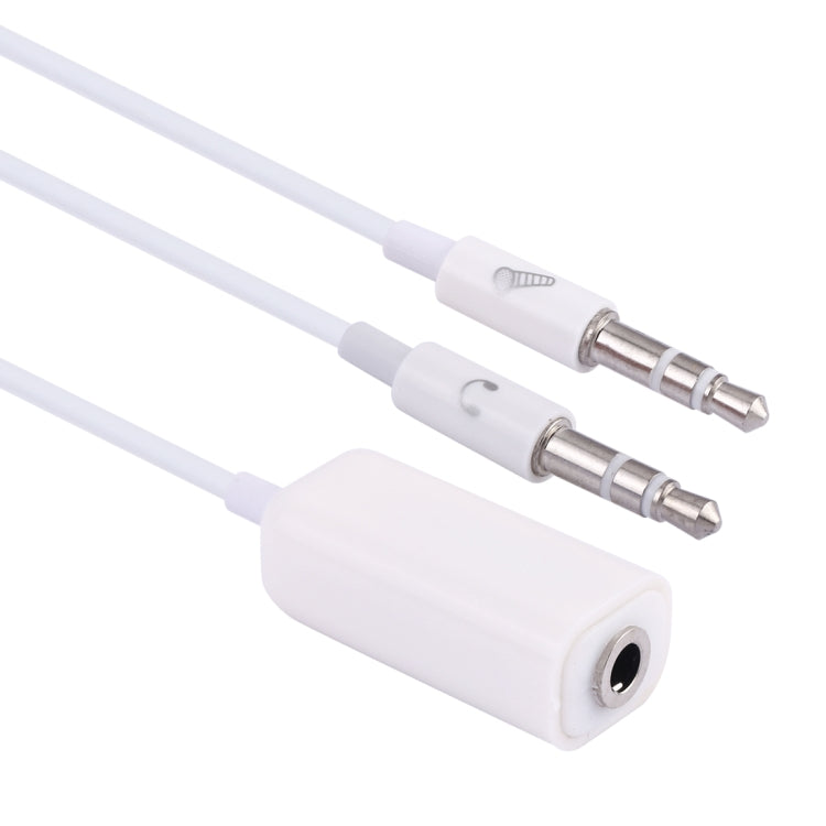Câble adaptateur jack microphone 3,5 mm femelle vers jack microphone 3,5 mm mâle + jack écouteurs 3,5 mm mâle pour ordinateur Apple, longueur : 78 cm