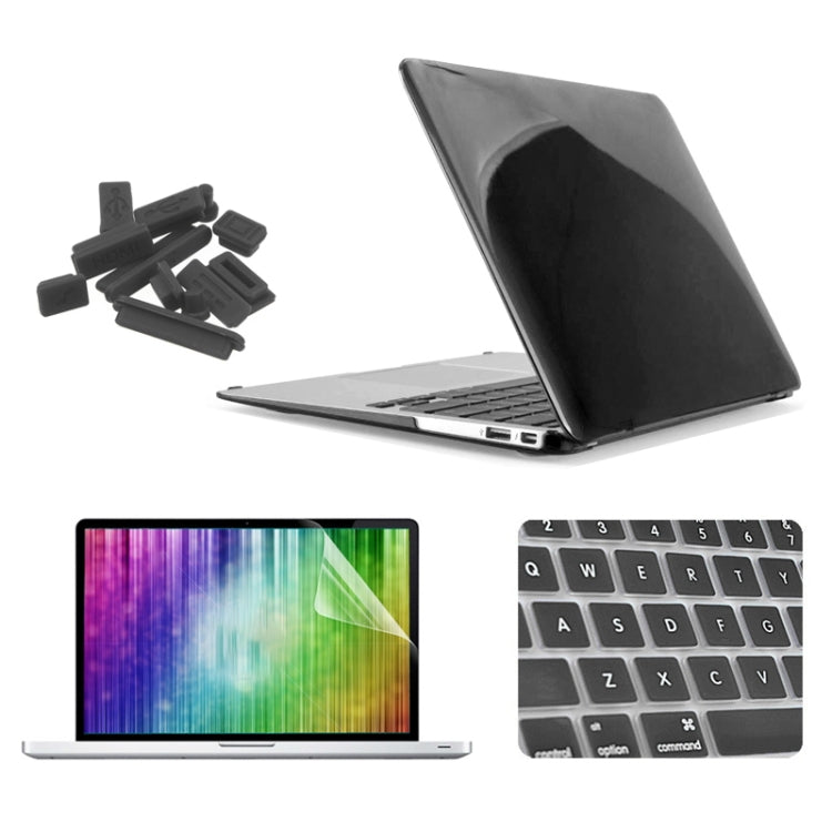 ENKAY pour MacBook Air 11,6 pouces (version américaine) / A1370 / A1465 4 en 1 Coque rigide en plastique avec protection d'écran, protection de clavier et bouchons anti-poussière