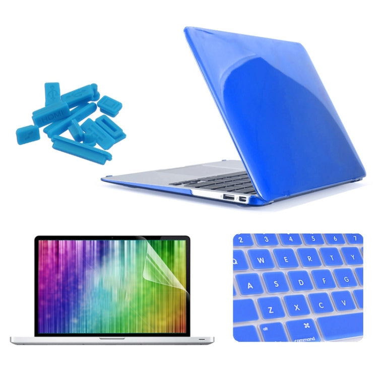 ENKAY pour MacBook Air 13,3 pouces (version américaine) / A1369 / A1466 4 en 1 Coque rigide en plastique avec protection d'écran, protection de clavier et bouchons anti-poussière