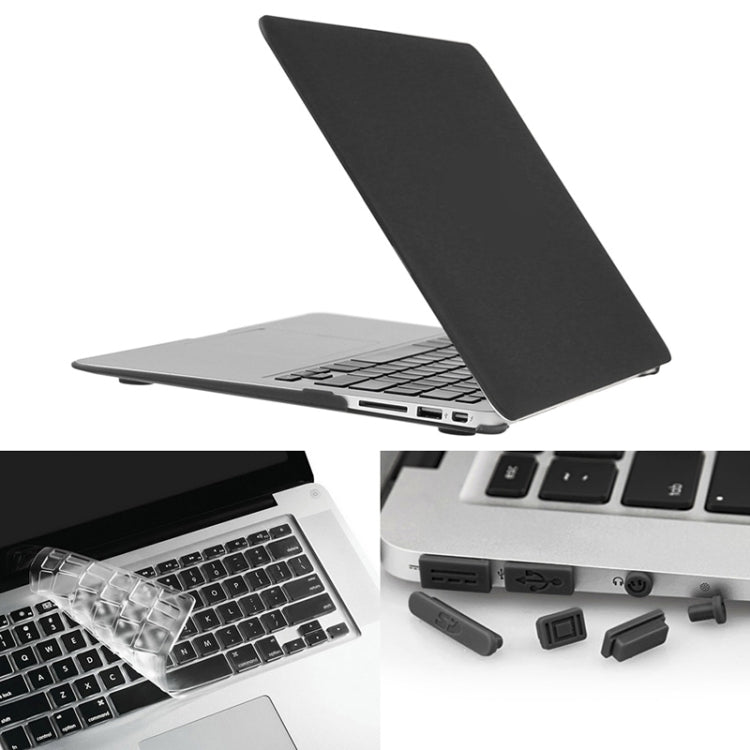 ENKAY pour MacBook Air 11,6 pouces (version américaine) / A1370 / A1465 Hat-Prince 3 en 1 Coque rigide givrée en plastique avec protection de clavier et bouchon anti-poussière pour port
