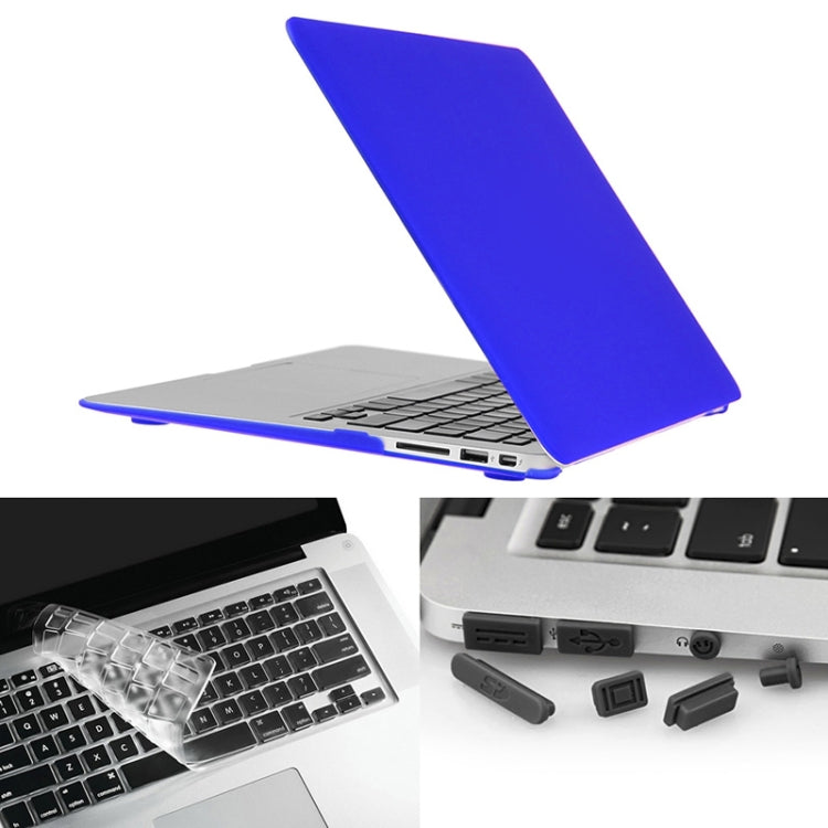 ENKAY pour MacBook Air 11,6 pouces (version américaine) / A1370 / A1465 Hat-Prince 3 en 1 Coque rigide givrée en plastique avec protection de clavier et bouchon anti-poussière pour port