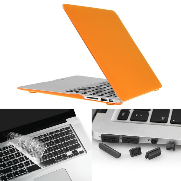 ENKAY pour MacBook Air 11,6 pouces (version américaine) / A1370 / A1465 Hat-Prince 3 en 1 Coque rigide givrée en plastique avec protection de clavier et bouchon anti-poussière pour port