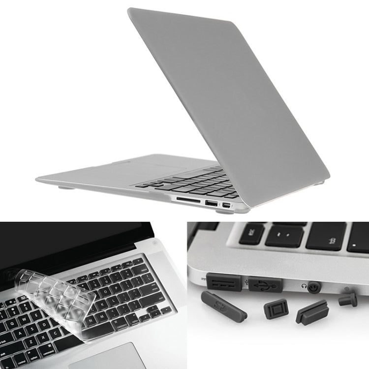 ENKAY pour MacBook Air 11,6 pouces (version américaine) / A1370 / A1465 Hat-Prince 3 en 1 Coque rigide givrée en plastique avec protection de clavier et bouchon anti-poussière pour port