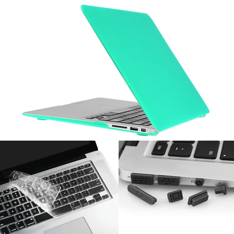 ENKAY pour MacBook Air 13,3 pouces (version américaine) / A1369 / A1466 Hat-Prince 3 en 1 Coque rigide givrée en plastique avec protection de clavier et bouchon anti-poussière pour port