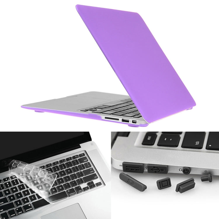 ENKAY pour MacBook Air 13,3 pouces (version américaine) / A1369 / A1466 Hat-Prince 3 en 1 Coque rigide givrée en plastique avec protection de clavier et bouchon anti-poussière pour port