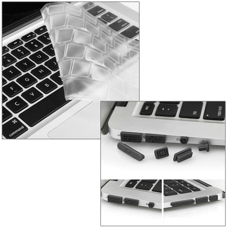 ENKAY pour MacBook Air 11,6 pouces (version américaine) / A1370 / A1465 Hat-Prince 3 en 1 Coque rigide en plastique avec protection de clavier et bouchon anti-poussière pour port