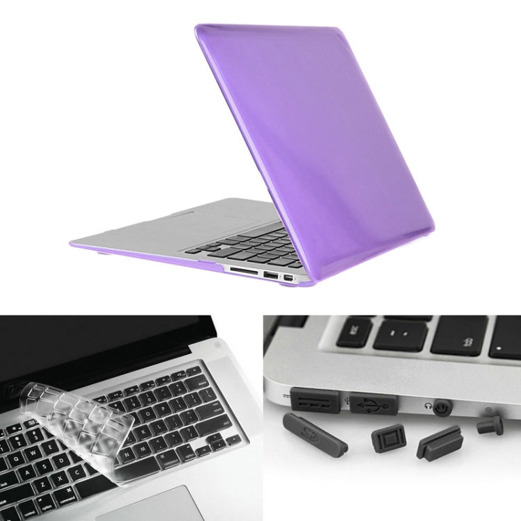 ENKAY pour MacBook Air 13,3 pouces (version américaine) / A1369 / A1466 Hat-Prince 3 en 1 Coque rigide en plastique avec protection de clavier et bouchon anti-poussière pour port