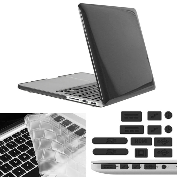 ENKAY pour MacBook Pro Retina 13,3 pouces (version américaine) / A1425 / A1502 Hat-Prince 3 en 1 Coque rigide en plastique avec protection de clavier et bouchon anti-poussière pour port