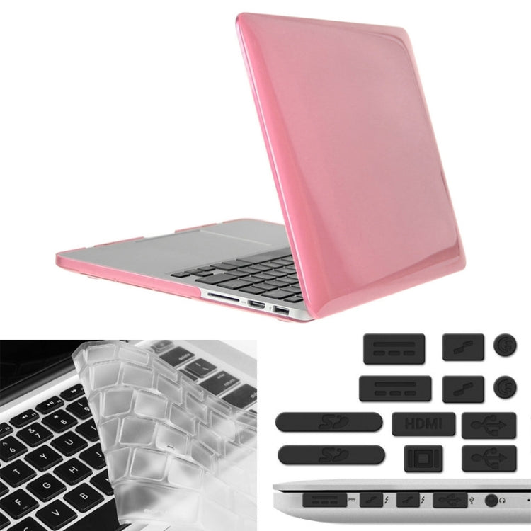 ENKAY pour MacBook Pro Retina 13,3 pouces (version américaine) / A1425 / A1502 Hat-Prince 3 en 1 Coque rigide en plastique avec protection de clavier et bouchon anti-poussière pour port