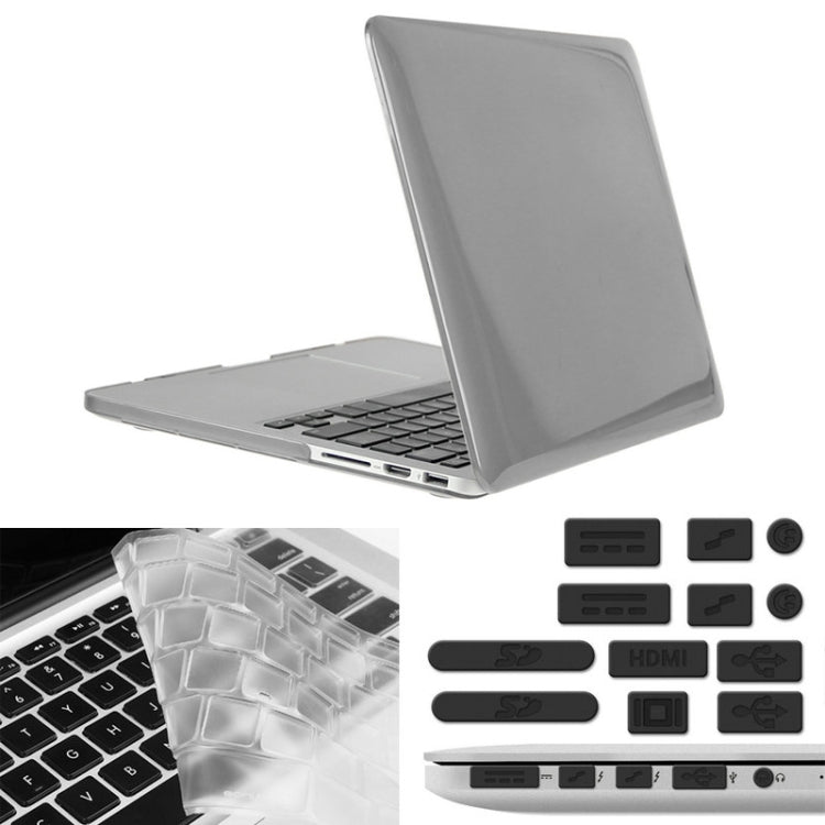 ENKAY pour MacBook Pro Retina 13,3 pouces (version américaine) / A1425 / A1502 Hat-Prince 3 en 1 Coque rigide en plastique avec protection de clavier et bouchon anti-poussière pour port