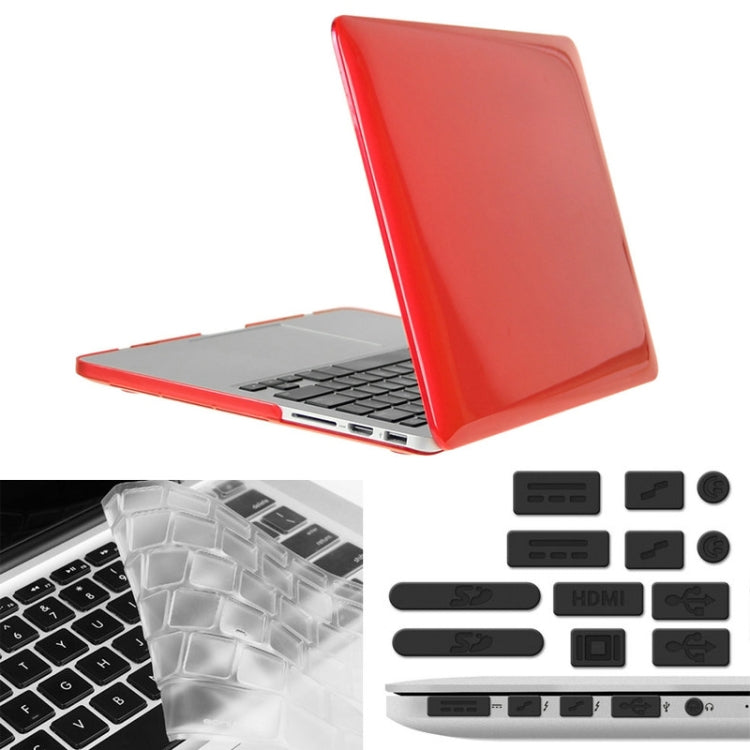 ENKAY pour MacBook Pro Retina 13,3 pouces (version américaine) / A1425 / A1502 Hat-Prince 3 en 1 Coque rigide en plastique avec protection de clavier et bouchon anti-poussière pour port