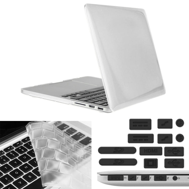 ENKAY pour MacBook Pro Retina 13,3 pouces (version américaine) / A1425 / A1502 Hat-Prince 3 en 1 Coque rigide en plastique avec protection de clavier et bouchon anti-poussière pour port