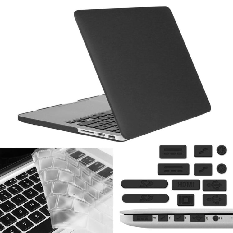 ENKAY pour MacBook Pro Retina 13,3 pouces (version américaine) / A1425 / A1502 Hat-Prince 3 en 1 Coque rigide givrée en plastique avec protection de clavier et bouchon anti-poussière pour port