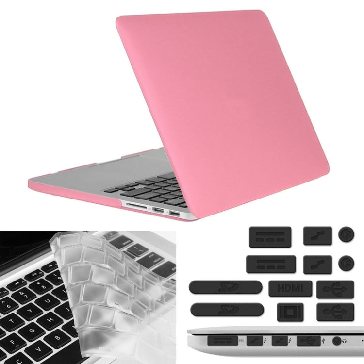 ENKAY pour MacBook Pro Retina 13,3 pouces (version américaine) / A1425 / A1502 Hat-Prince 3 en 1 Coque rigide givrée en plastique avec protection de clavier et bouchon anti-poussière pour port