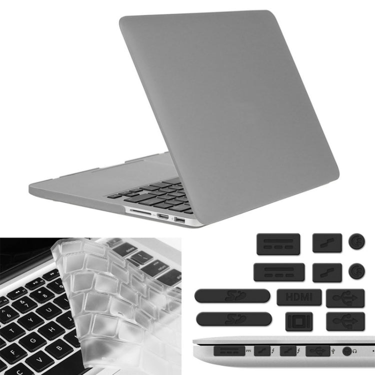 ENKAY pour MacBook Pro Retina 13,3 pouces (version américaine) / A1425 / A1502 Hat-Prince 3 en 1 Coque rigide givrée en plastique avec protection de clavier et bouchon anti-poussière pour port