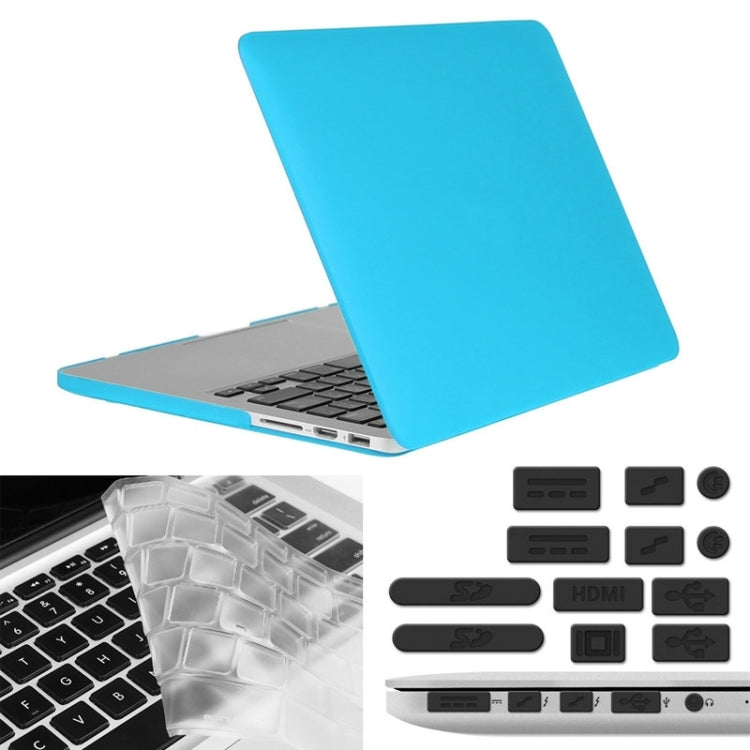 ENKAY pour MacBook Pro Retina 13,3 pouces (version américaine) / A1425 / A1502 Hat-Prince 3 en 1 Coque rigide givrée en plastique avec protection de clavier et bouchon anti-poussière pour port