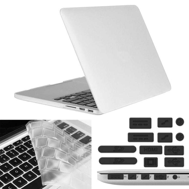 ENKAY pour MacBook Pro Retina 13,3 pouces (version américaine) / A1425 / A1502 Hat-Prince 3 en 1 Coque rigide givrée en plastique avec protection de clavier et bouchon anti-poussière pour port