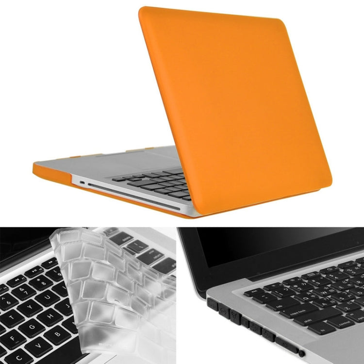 ENKAY pour MacBook Pro 15,4 pouces (version américaine) / A1286 Hat-Prince 3 en 1 Coque rigide givrée en plastique avec protection de clavier et bouchon anti-poussière pour port