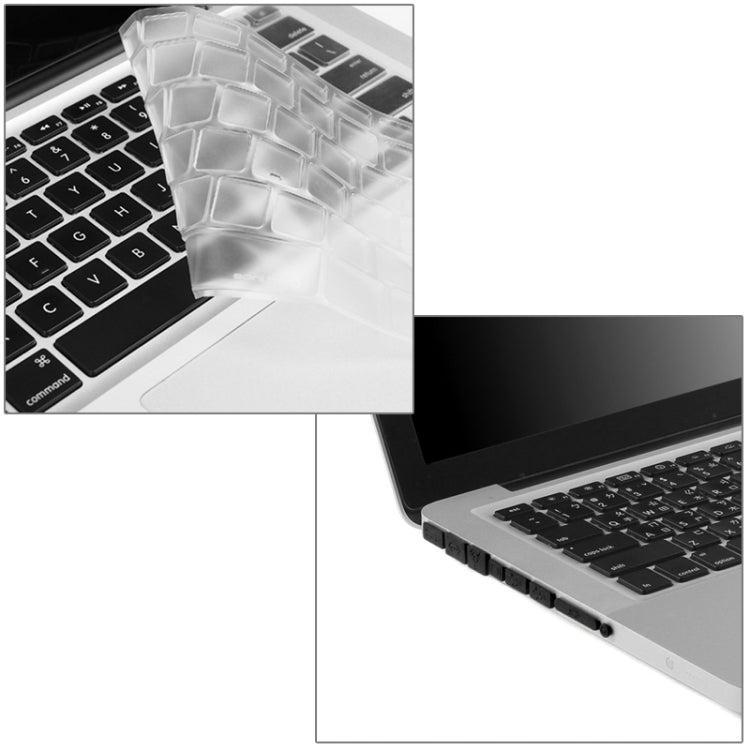 ENKAY pour MacBook Pro 15,4 pouces (version américaine) / A1286 Hat-Prince 3 en 1 Coque rigide givrée en plastique avec protection de clavier et bouchon anti-poussière pour port