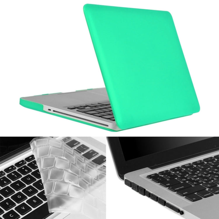 ENKAY pour MacBook Pro 15,4 pouces (version américaine) / A1286 Hat-Prince 3 en 1 Coque rigide givrée en plastique avec protection de clavier et bouchon anti-poussière pour port