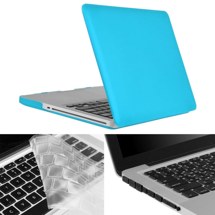 ENKAY pour MacBook Pro 15,4 pouces (version américaine) / A1286 Hat-Prince 3 en 1 Coque rigide givrée en plastique avec protection de clavier et bouchon anti-poussière pour port