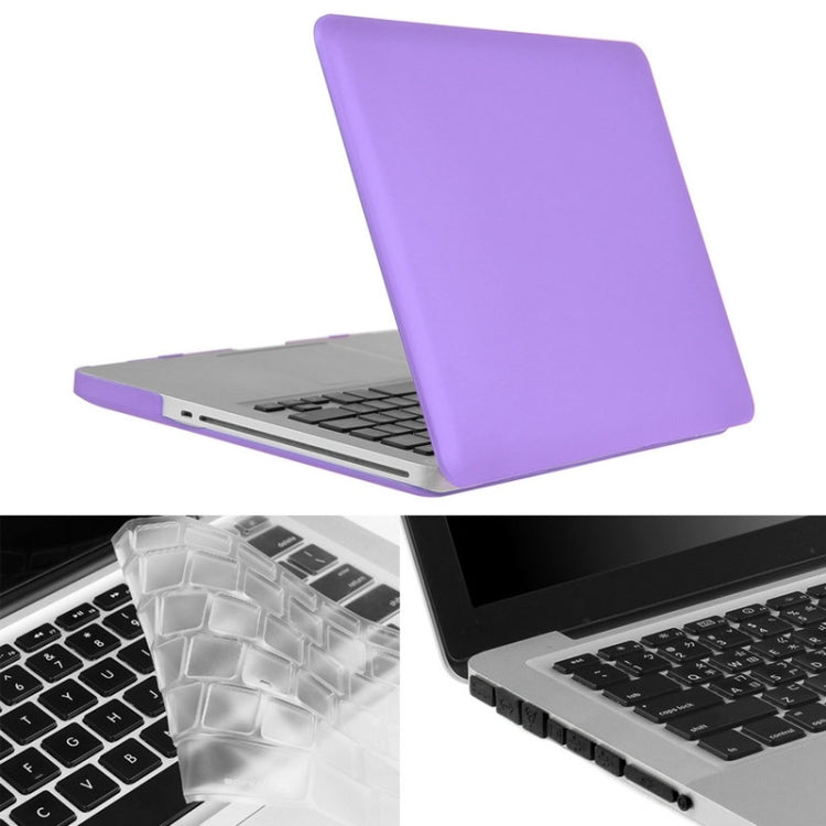 ENKAY pour MacBook Pro 15,4 pouces (version américaine) / A1286 Hat-Prince 3 en 1 Coque rigide givrée en plastique avec protection de clavier et bouchon anti-poussière pour port