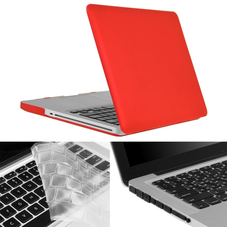 ENKAY pour MacBook Pro 15,4 pouces (version américaine) / A1286 Hat-Prince 3 en 1 Coque rigide givrée en plastique avec protection de clavier et bouchon anti-poussière pour port