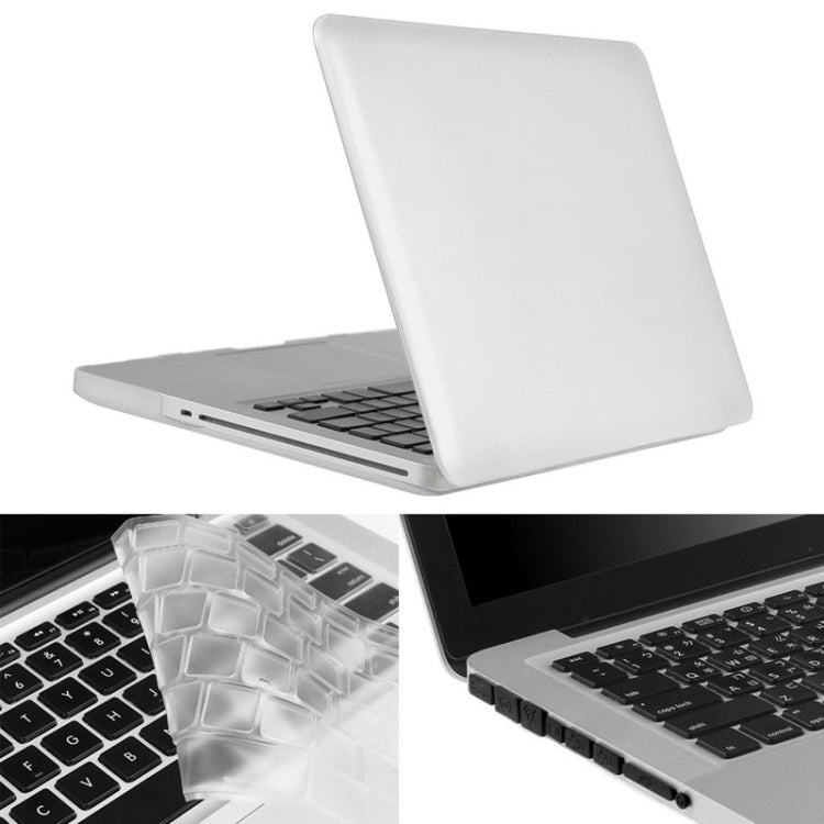 ENKAY pour MacBook Pro 15,4 pouces (version américaine) / A1286 Hat-Prince 3 en 1 Coque rigide givrée en plastique avec protection de clavier et bouchon anti-poussière pour port