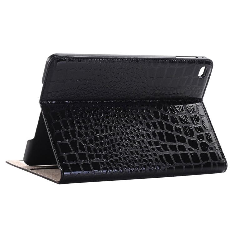 Étui intelligent en cuir à rabat horizontal, texture crocodile, avec support, emplacements pour cartes et portefeuille pour iPad Mini 4