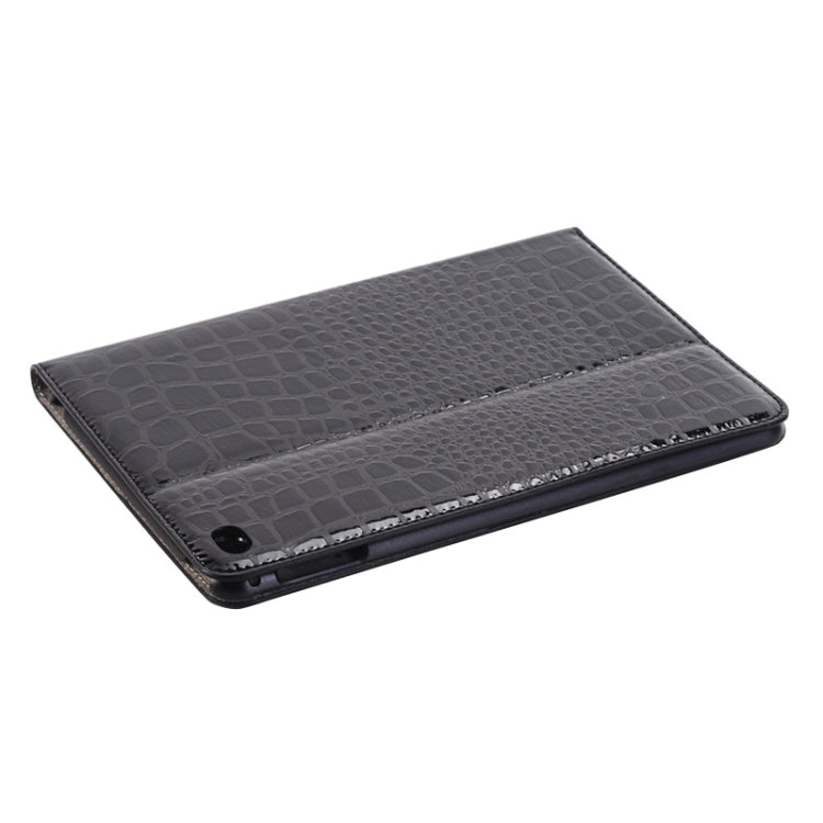 Étui intelligent en cuir à rabat horizontal, texture crocodile, avec support, emplacements pour cartes et portefeuille pour iPad Mini 4
