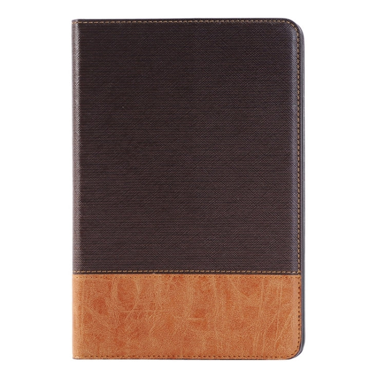 Étui en cuir intelligent à rabat horizontal à texture croisée avec support, emplacements pour cartes et portefeuille pour iPad Mini 4