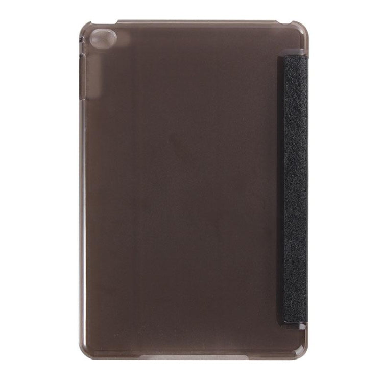 Silk Texture Horizontal Flip Leather Case with Three-Folding Holder for iPad mini 4