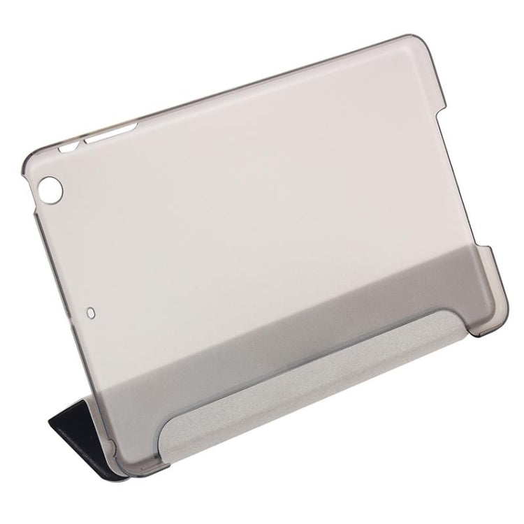 Silk Texture Horizontal Flip Leather Case with Three-Folding Holder for iPad mini 4