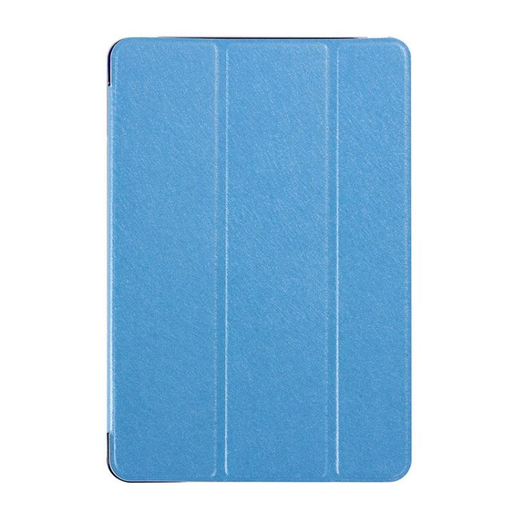 Silk Texture Horizontal Flip Leather Case with Three-Folding Holder for iPad mini 4