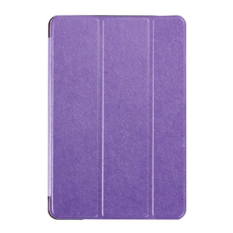 Silk Texture Horizontal Flip Leather Case with Three-Folding Holder for iPad mini 4